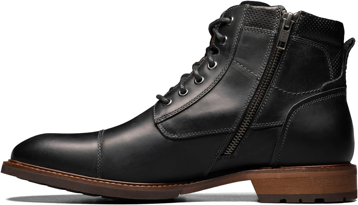 Men's Cap Toe Ankle Boots Classic Casual Dress Shoes