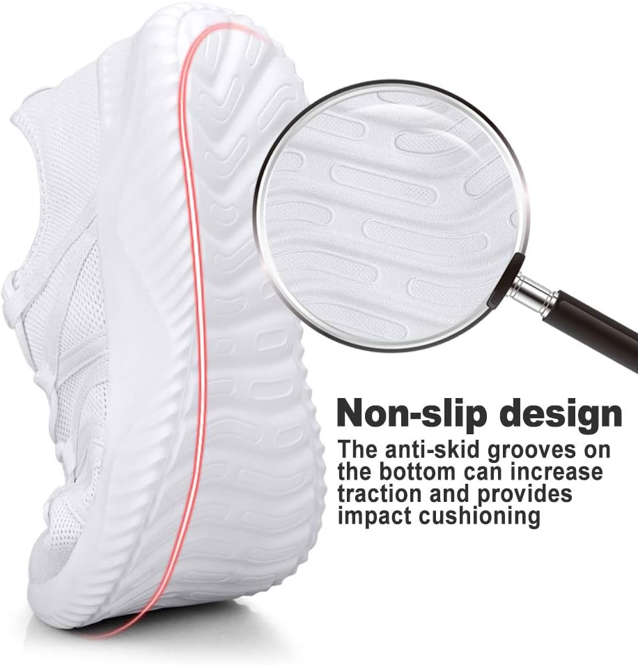 Mens Slip On Running Shoes Breathable Lightweight Comfortable Fashion Non Slip Sneakers for Men