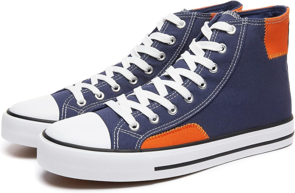 Men's Black Low Top Canvas Sneakers Casual Walking Shoes