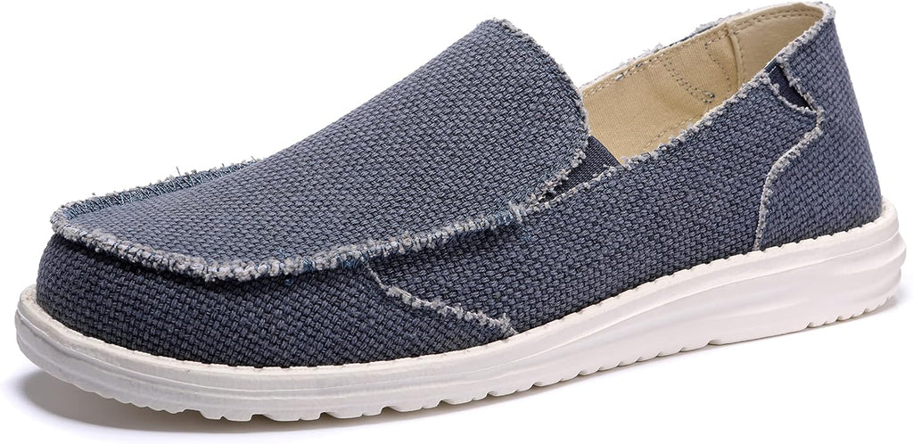 Men's Canvas Sneakers Lace-Up Comfortable Everyday Shoes