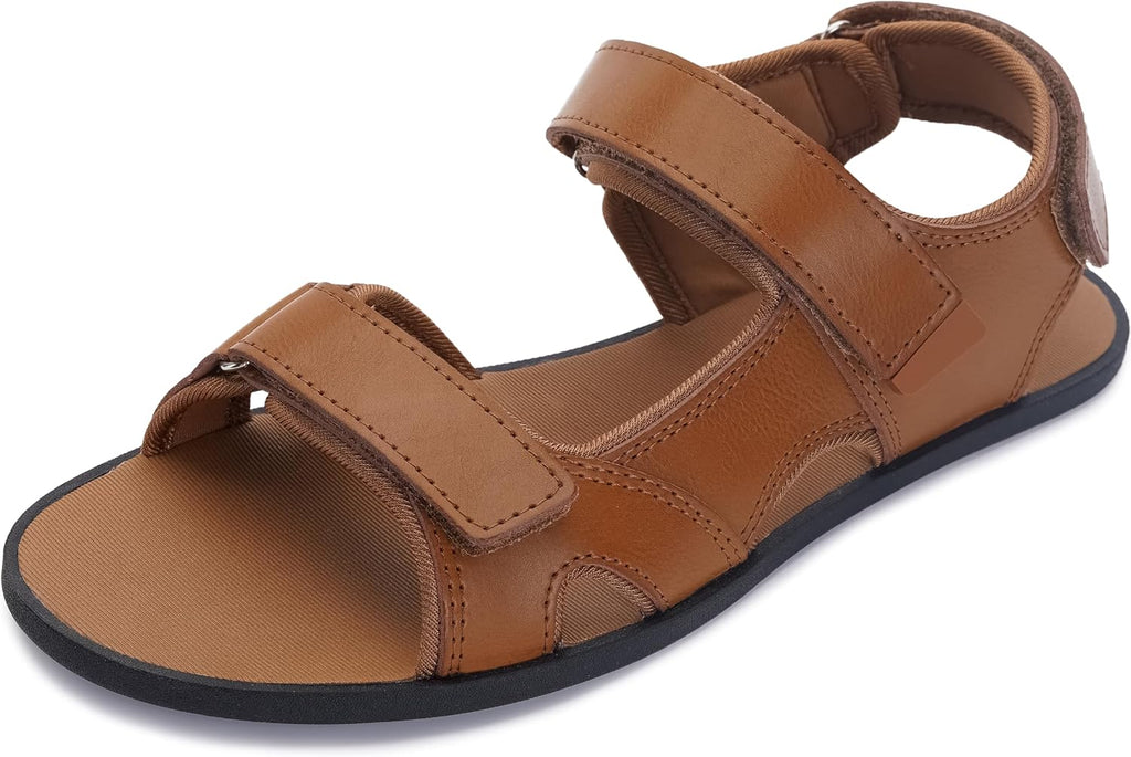 Men's Barefoot Sandals Zero Drop Outdoor Shoes with Protective Rubber Sole