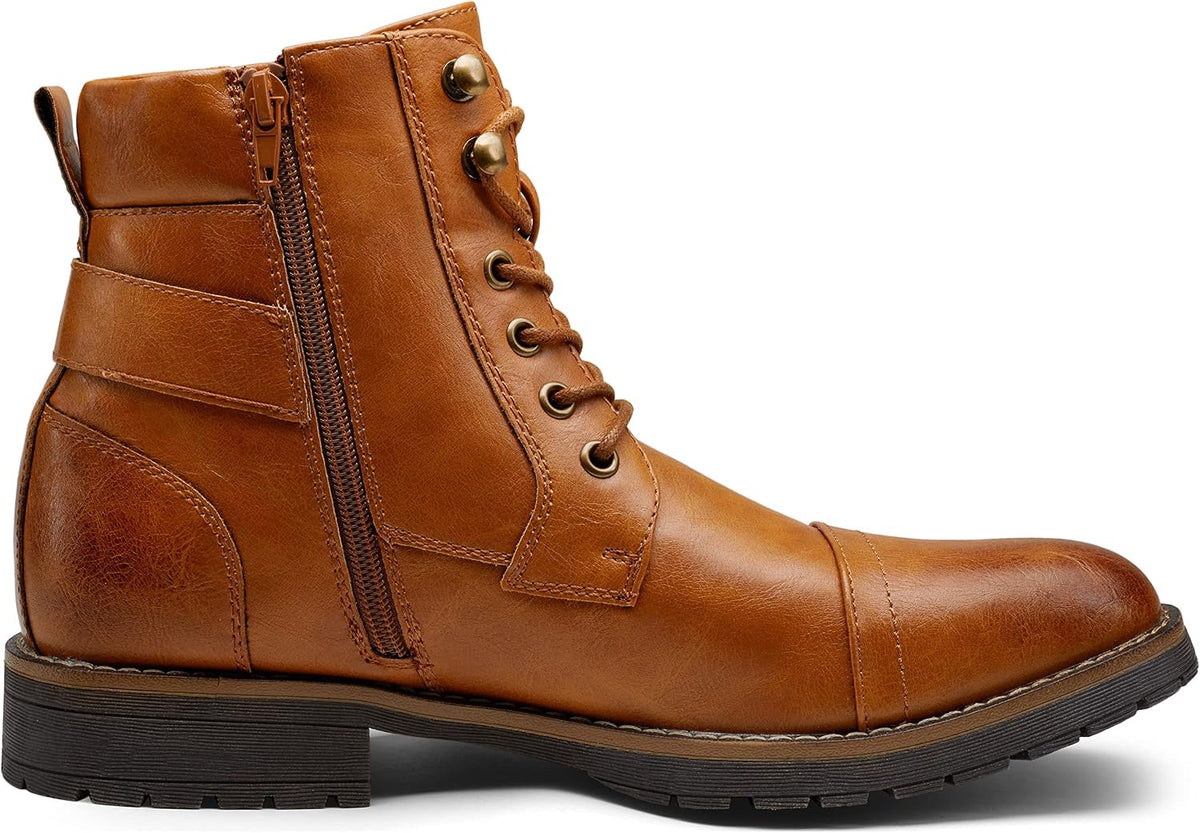 Men's Casual Motorcycle Combat Ankle Boots Versatile Outdoor Footwear