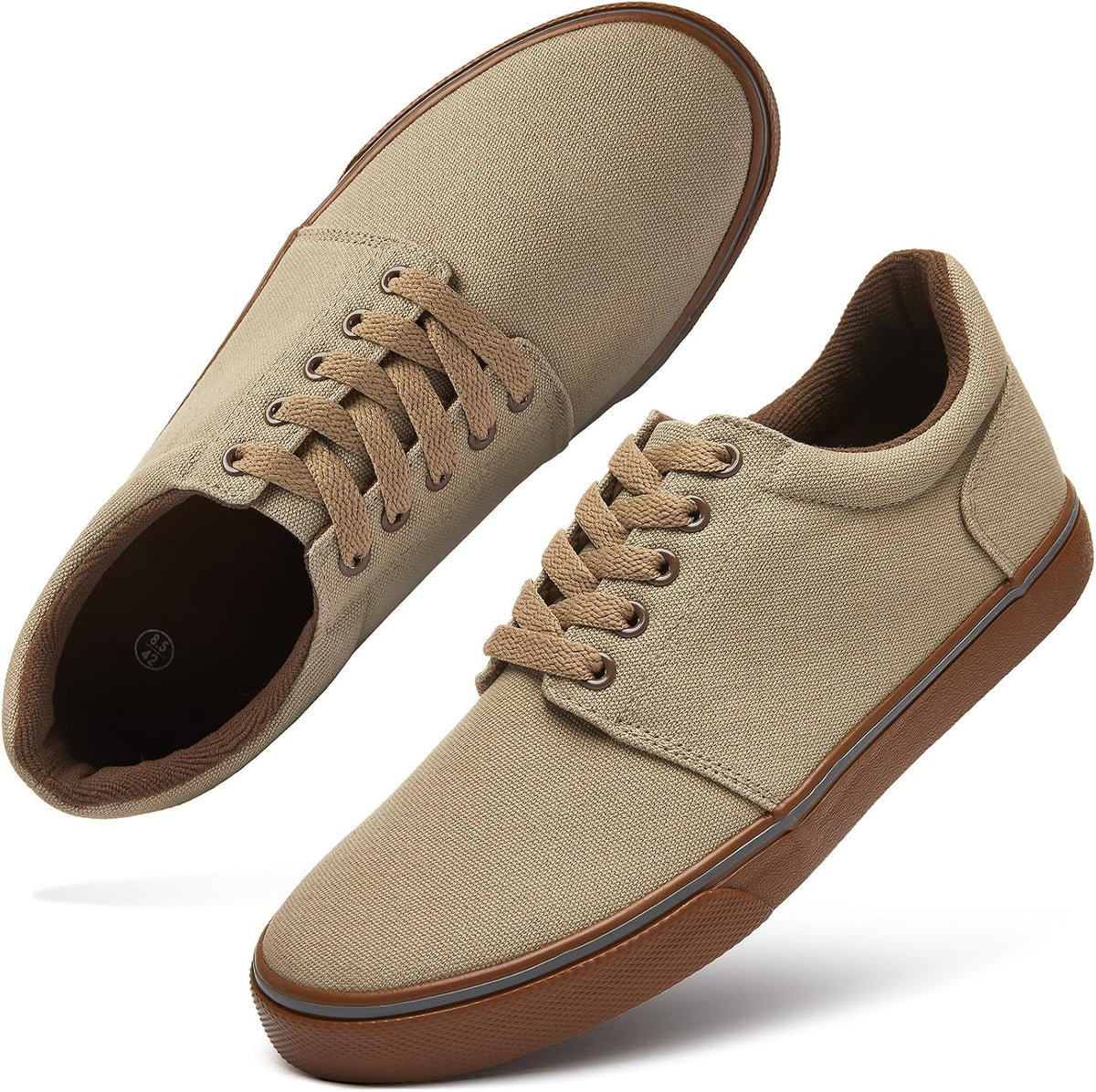 Men's Vintage Canvas Slip-On Loafers Casual Boat Shoes